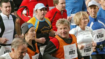 Bild: HR/Bettina Müller Fritz Dellwo beim Marathonlauf