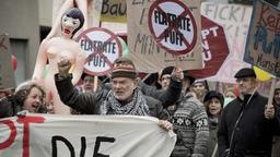 Herbert Thiel bei einer Demo