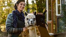 Leben glücklich auf dem Erlenhof: Inès Fournier (Maëlle Giovanetti) und zwei Alpakas.