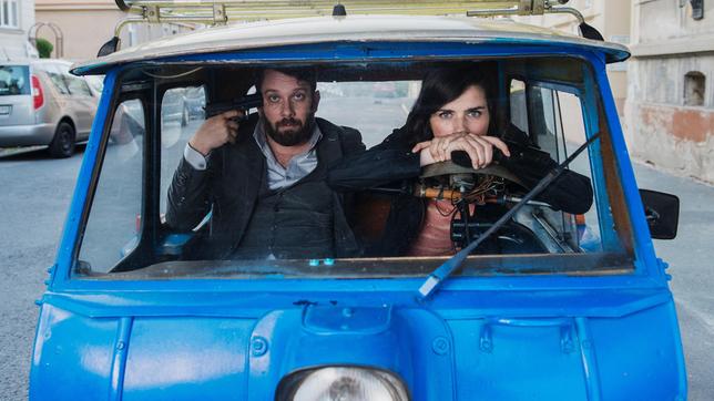 Bild: MDR Lessing (Christian Ulmen) und Kira Dorn (Nora Tschirner) sind tatverdächtig.