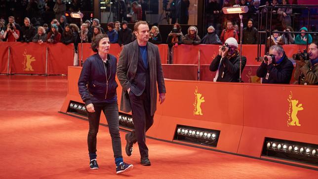 Bild: rbb/Reiner Bajo Rubin und Karows (Meret Becker und Mark Waschke) Ermittlungen führen sie über den roten Teppich der Berlinale in eine Filmpremiere.