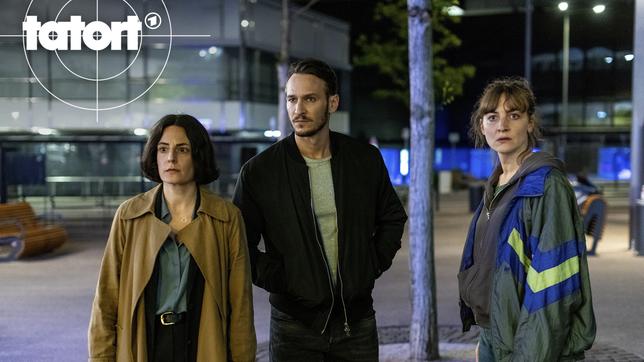 Bild: SR/Manuela Meyer Esther Baumann (Brigitte Urhausen), Leo Hölzer (Vladimir Burlakov) und Pia Heinrich (Ines Marie Westernströer) ermitteln zu später Stunde in der Saarbrücker Innenstadt