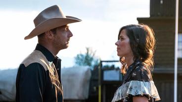 Tom Wörtche (Christoph Letkowski) und Kommissarin Kira Dorn (Nora Tschirner), die undercover in der Westernstadt El Doroda ermittelt.