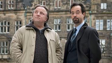 Bild: WDR/Rabold Kommissar Thiel und Professor Boerne (r.)