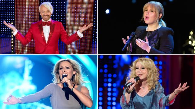 Bild: MDR/Saxonia Entertainment/Tom Schulze, Andreas Lander Zu Gast bei großen Schlagercomeback.2022: Ross Antony, Maite Kelly, Helene Fischer, Nicole