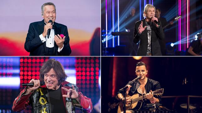 Bild: MDR/Tom Schulze/Universal Music Group Roland Kaiser, Matthias Reim, Andreas Gabalier, Jürgen Drews