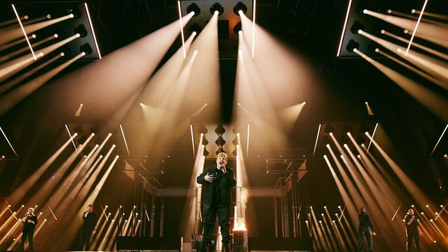 Bild: EBU - Alma Bengtsson ISAAK auf der ESC-Bühne in Malmö