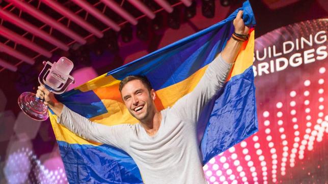 Måns Zelmerlöw auf der ESC-Bühne in Wien.