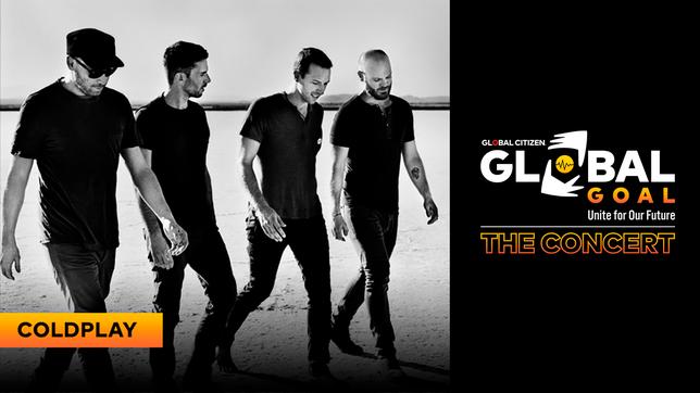 Bild: Global Citizen Coldplay bei Global Goal, das Konzert