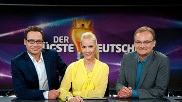 Bild: ARD/Max Kohr Matthias Opdenhövel, Judith Rakers und Frank Plasberg