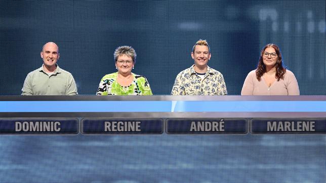 Bild: ARD/Uwe Ernst Die Kandidaten: Dominic Möller, Regine Fiedler, André Reipa und Marlene Aschmann.