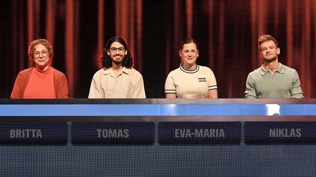 Bild: ARD/Uwe Ernst Die Kandidat:innen (v.l.n.r. am Panel): Britta Krebs, Thomas Hermosilla, Eva-Maria Risse und Niklas Hegmans.