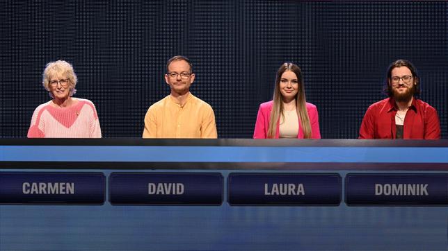 Die Kandidat:innen: Carmen Witte, David Siebert, Laura Hühmer und Dominik Vorsatz.
