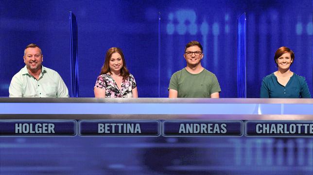 Bild: ARD/Uwe Ernst Die Kandidat:Innen: Holger Perlberg, Bettina Walz, Andreas Probst und Charlotte Schwenner.