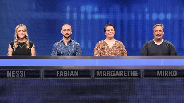 Bild: ARD/Uwe Ernst Die Kandidat:innen: Nessi Danschke, Fabian Hezel, Margarethe Lorenz und Mirko Pohl.