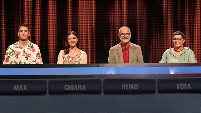 Die Kandidat:innen (v.l.n.r. am Panel): Max Sutter, Chiara Görner, Heiko Reinhold, Vera Färber