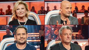 Bild: NDR/Max Kohr Die Gäste: Sabine Christiansen, Christian Berkel, Marco Rima und Moritz Bleibtreu