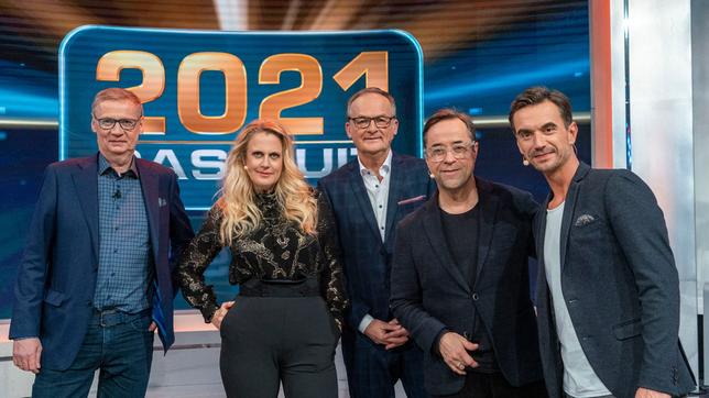 Bild: NDR/Max Kohr Günther Jauch, Barbara Schöneberger, Frank Plasberg, Jan Josef Liefers, Florian Silbereisen