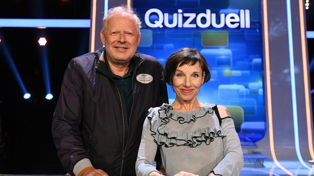 Bild: ARD/Lisa Krechting Die Kandidaten des Teams "Tatort": Schauspieler Axel Milberg und Schauspielerin Meret Becker.