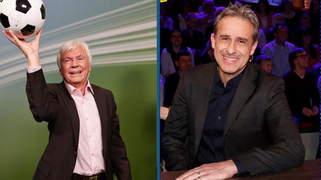 Bild: dpa/ard Dieter Kürten und Pierre Littbarski im Quizduell