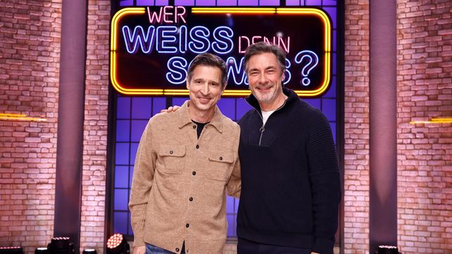 Bild: ARD/Morris Mac Matzen Die Kandidaten: Der Fernsehmoderator, Unternehmer, Journalist und Web-TV-Produzent Andreas Türck und der Fernseh- und Hörfunkmoderator Marco Schreyl.
