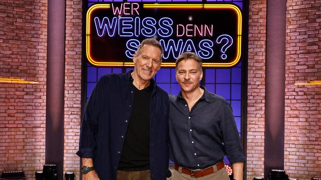 Bild: ARD/Morris Mac Matzen Die Kandidaten der heutigen Sendung: Der Schauspieler und ehemalige Bodybuilder Ralf Moeller und der Schauspieler Tom Wlaschiha.