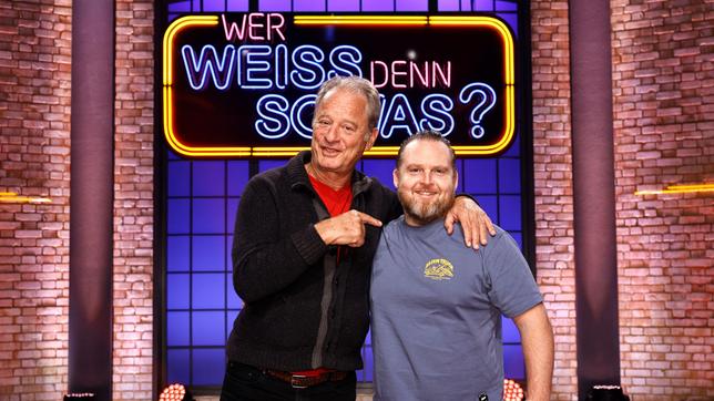 Bild: ARD/Morris Mac Matzen Die Kandidaten: Der Komiker und Schauspieler Tom Gerhardt und der Schauspieler und Komiker Axel Stein.