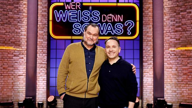 Bild: ARD/Morris Mac Matzen Die Kandidaten: Der Schauspieler Markus John und der Schauspieler Stefko Hanushevsky.