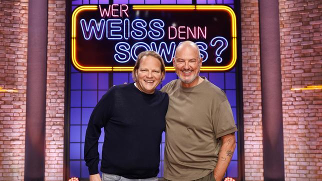 Bild: ARD/Morris Mac Matzen Die Kandidaten der Sendung: Der Koch, Fernsehmoderator und Gastronom, Björn Freitag und der Fernsehkoch, Gastronom und Unternehmer Frank Rosin.