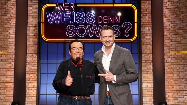 Bild: ARD/Morris Mac Matzen Die Kandidaten dieser Sendung: Der Musiker und Trompeter Walter Scholz und der Musiker und Trompeter Till Brönner.