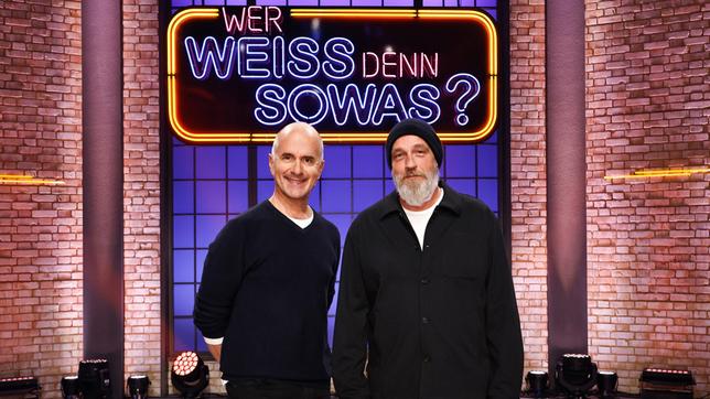 Bild: ARD/Morris Mac Matzen Die Kandidaten dieser Sendung: Der Schauspieler und Komiker, Christoph Maria Herbst und den Komiker und Kabarettist, Torsten Sträter.