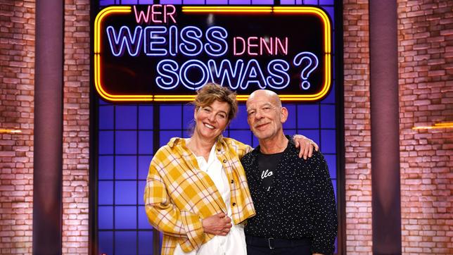 Bild: ARD/Morris Mac Matzen Die Kandidat:innen: Die Schauspielerin Margarita Broich und der Schauspieler Martin Wuttke.