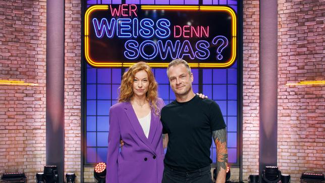 Bild: ARD/Morris Mac Matzen Die Kandidat:innen: Schauspielerin Marleen Lohse mit Schauspieler Hinnerk Schönemann.