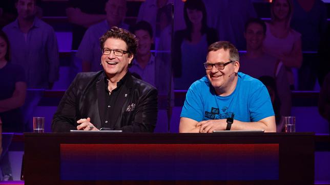 Bild: ARD/Morris Mac Matzen Rateteam-Kapitän Elton und der Schauspieler Francis Fulton-Smith bilden ein Rateteam.