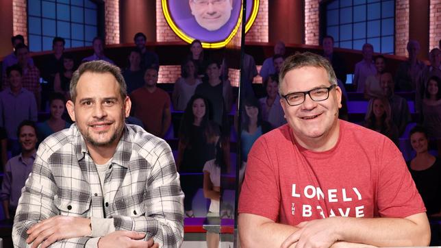 Bild: ARD/Morris Mac Matzen Rateteam-Kapitän Elton und der Schauspieler Moritz Bleibtreu bilden ein Rateteam.