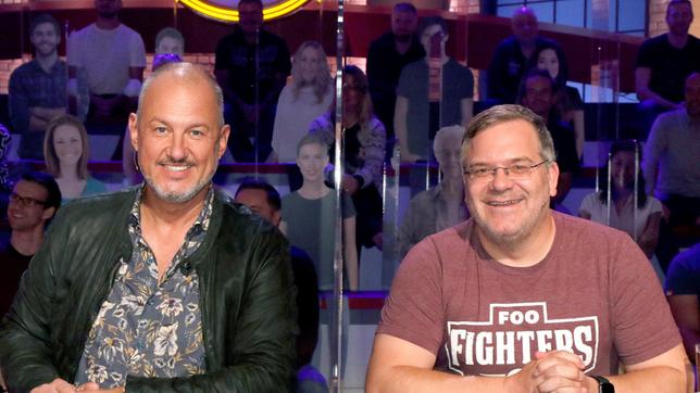 Bild: ARD/Morris Mac Matzen Rateteam-Kapitän Elton und der TV-Koch Frank Rosin bilden ein Rateteam.