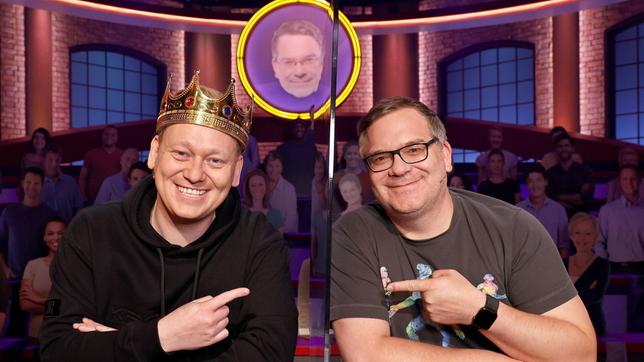 Bild: ARD/Morris Mac Matzen Rateteam-KapitänElton und der Entertainer Jens Knossalla bilden ein Rateteam.