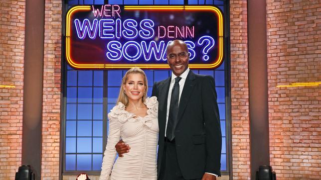 Moderatorin und Model Sylvie Meis und Choreograf und Model Bruce Darnell