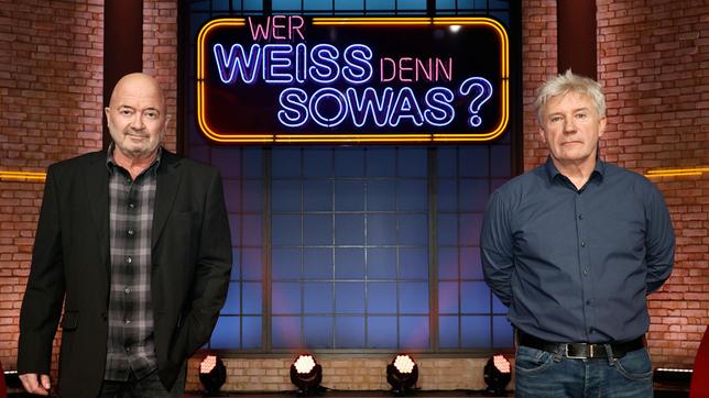 Treten bei "Wer weiß denn sowas?" als Kandidaten gegeneinander an: Der Schauspieler Florian Martens und der Schauspieler Jörg Schüttauf.