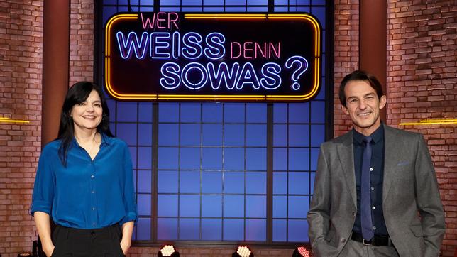 Treten bei "Wer weiß denn sowas?" als KandidatInnen gegeneinander an: Schauspielerin Jasmin Tabatabai und der Schauspieler Hans-Werner Meyer.