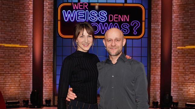Zu Gast bei "Wer weiß denn sowas?": Das Schauspieler-Paar Natalia Belitski und Jürgen Vogel.