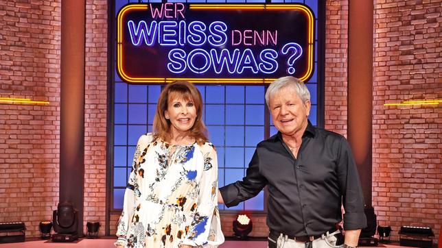 Zu Gast bei "Wer weiß denn sowas?": Die Sängerin Ireen Sheer und der Sänger und Komponist G. G. Anderson.