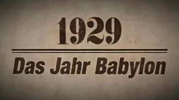 Bild: rbb/zero one film GmbH „Babylon Berlin“ spielt 1929. Berlin ist eine Metropole in Aufruhr, eine zerrissene Stadt im radikalen Wandel. Die Dokumentation zur Serie wirft ein Blick hinter die Kulissen der Fiktion. Erzählt wird das Jahr anhand von Tagebüchern, Protokollen und Briefen: das Kaleidoskop einer taumelnden Großstadt aus der Sicht ihrer Bewohner. - Logo der Sendung