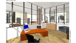 Entwurf neue Kanzlei-Räume: Blick aus Isas Büro