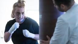 Patientin Lara (Bineta Hansen) ist eine wahre Kämpferin. Was Dr. Matteo (Mike Adler, .r) klasse findet, aber nie zugeben würde.