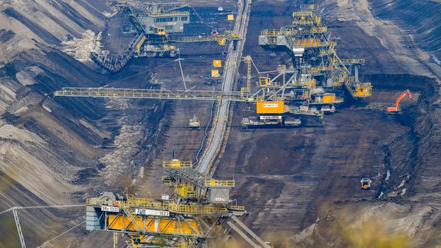 Blick in den Braunkohletagebau Jänschwalde der Lausitz Energie Bergbau AG (LEAG) (Aufnahme von 2019)