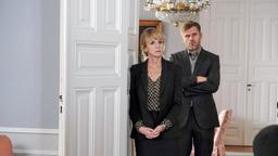 Eva (Esther Esche) und Alexander (Jens Atzorn) beobachten kühl, was in der Villa vor sich geht.