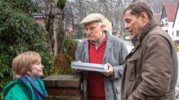 Finn Kiesewetter mit Luca Niemann und Opa Fischer