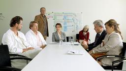 Dr. Erich Seifert, Dr. Andreas Ofner, Paul Kemp, Susanne Schild, Brigitte Mitlehner, Dr. Einwaller und Frau Eggenfellner