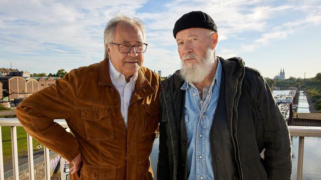 Bild: ARD/Kai Schulz Rentnercops - v.l.n.r. Klaus Schmitz (Hartmut Volle), Reinhard Bielefelder (Bill Mockridge)